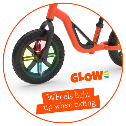 Bicicletta senza pedali Charlie GLOW con ruote illuminate a LED 