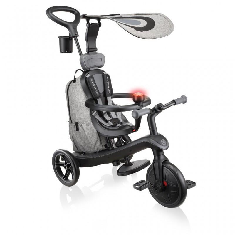 Tricycle évolutif EXPLORER 4 en 1 DELUXE PLAY Noir-Gris