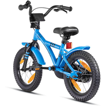 14-Zoll-Kinderfahrrad 3–5 Jahre mit Stabilisierungsrädern und Rücktritt