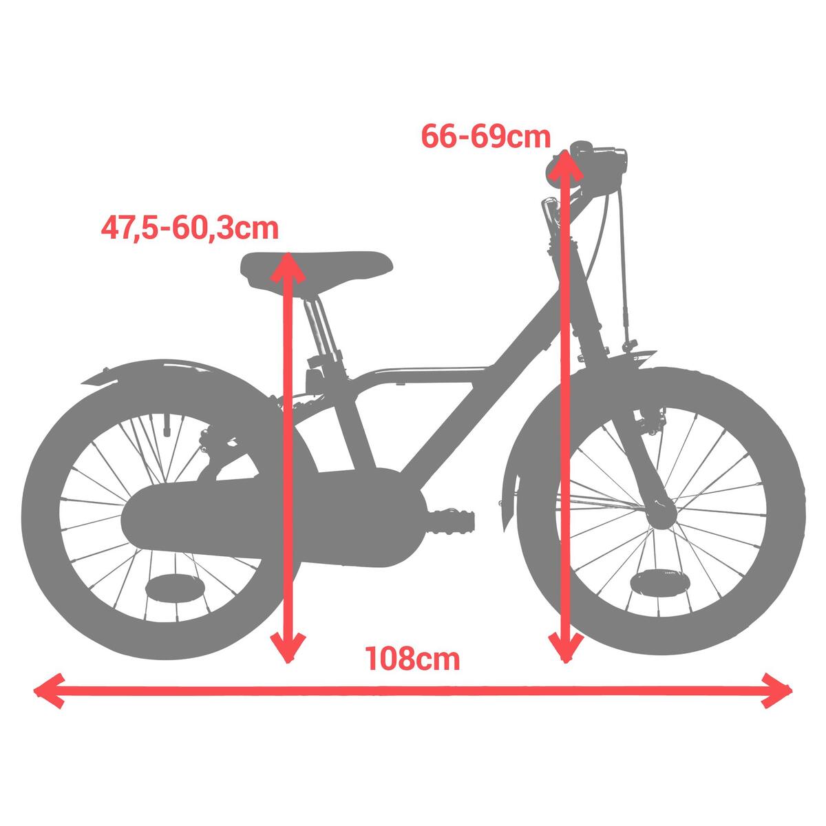 VELO 16 POUCES 4-6 ANS 900 ALU