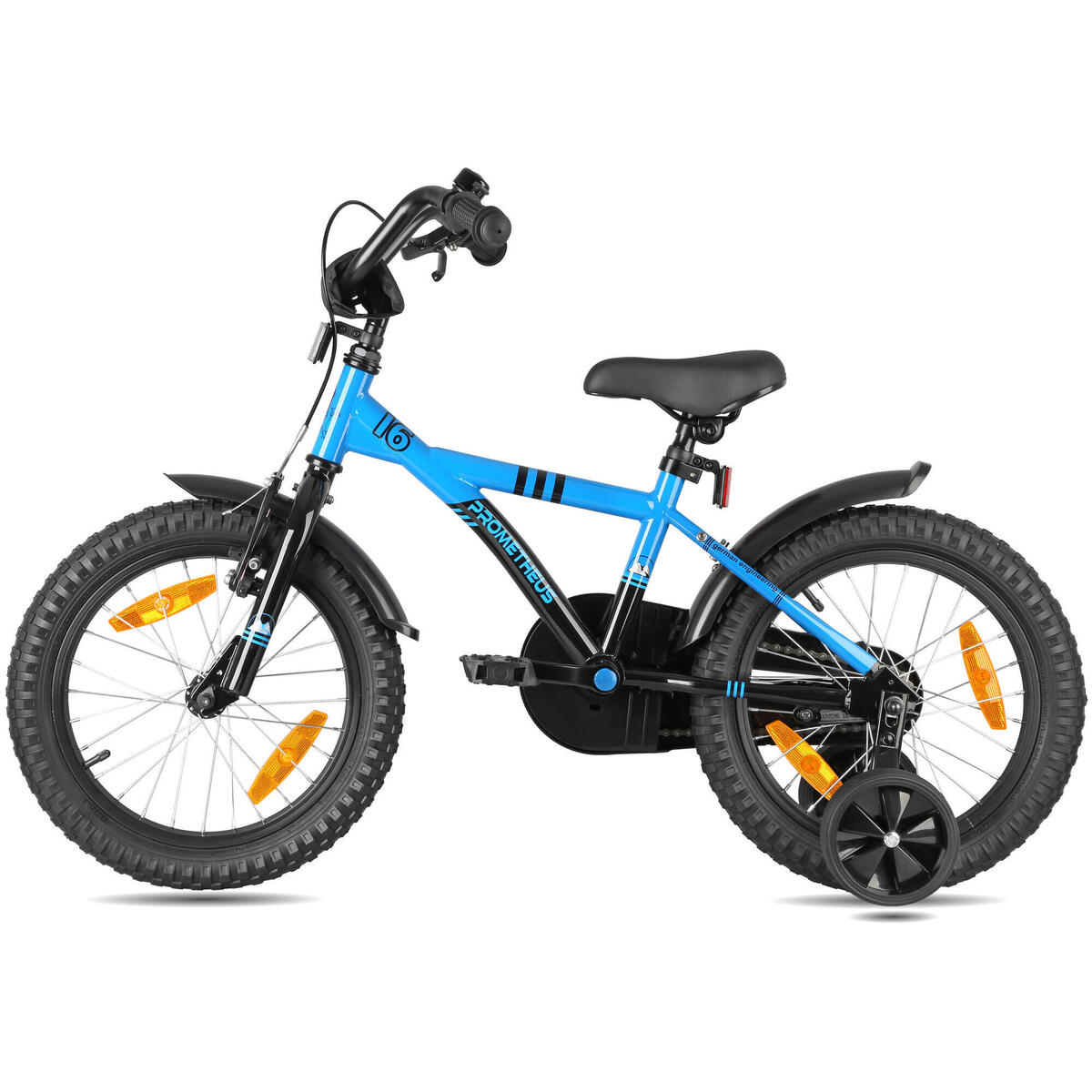 16-Zoll-Kinderfahrrad 4–6 Jahre mit Stabilisierungsrädern und Rücktritt 