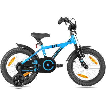 16-Zoll-Kinderfahrrad 4–6 Jahre mit Stabilisierungsrädern und Rücktritt 