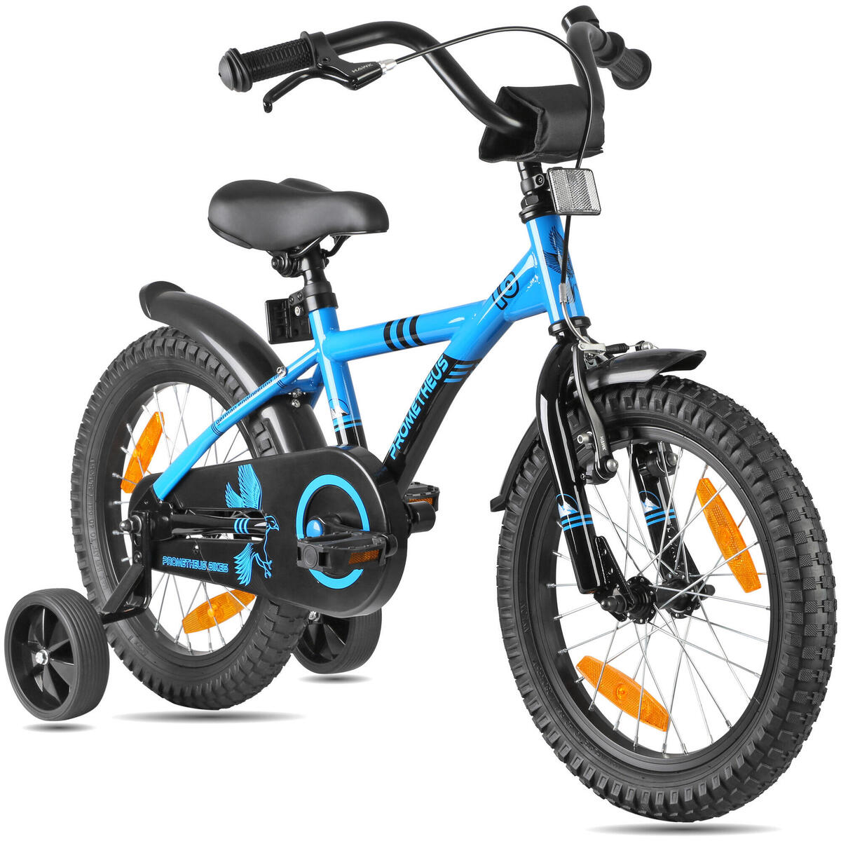 16-Zoll-Kinderfahrrad 4–6 Jahre mit Stabilisierungsrädern und Rücktritt 