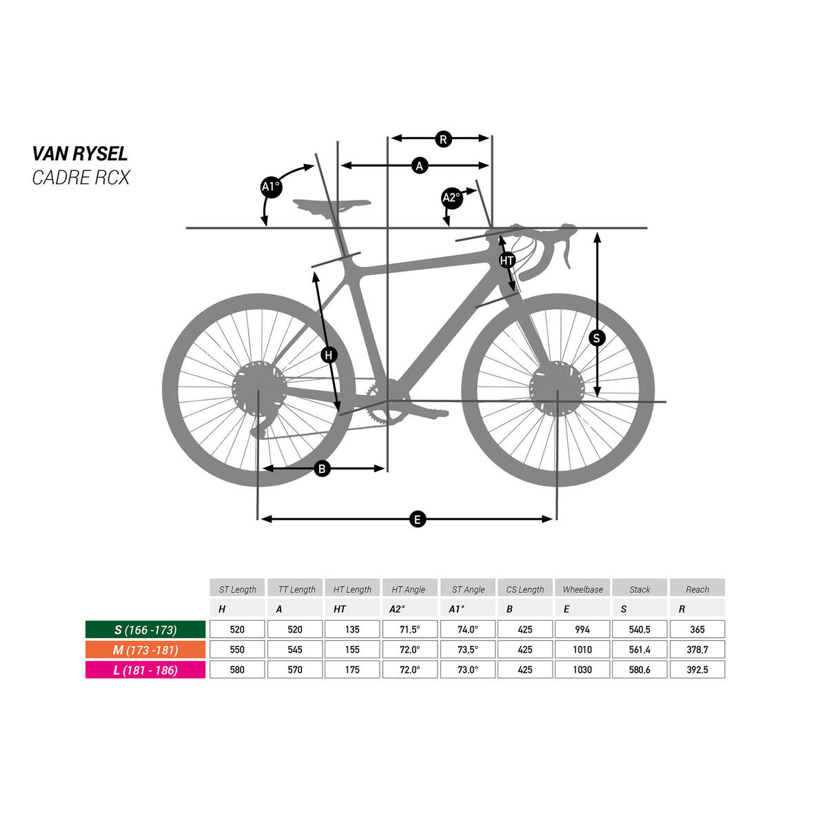 BICI DA CICLOCROSS RCX VAN RYSEL GRX 1X 