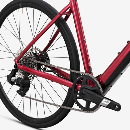 Bicicletta da strada a pedalata assistita - E-EDR AF SRAM APEX AXS 1x12 rossa 