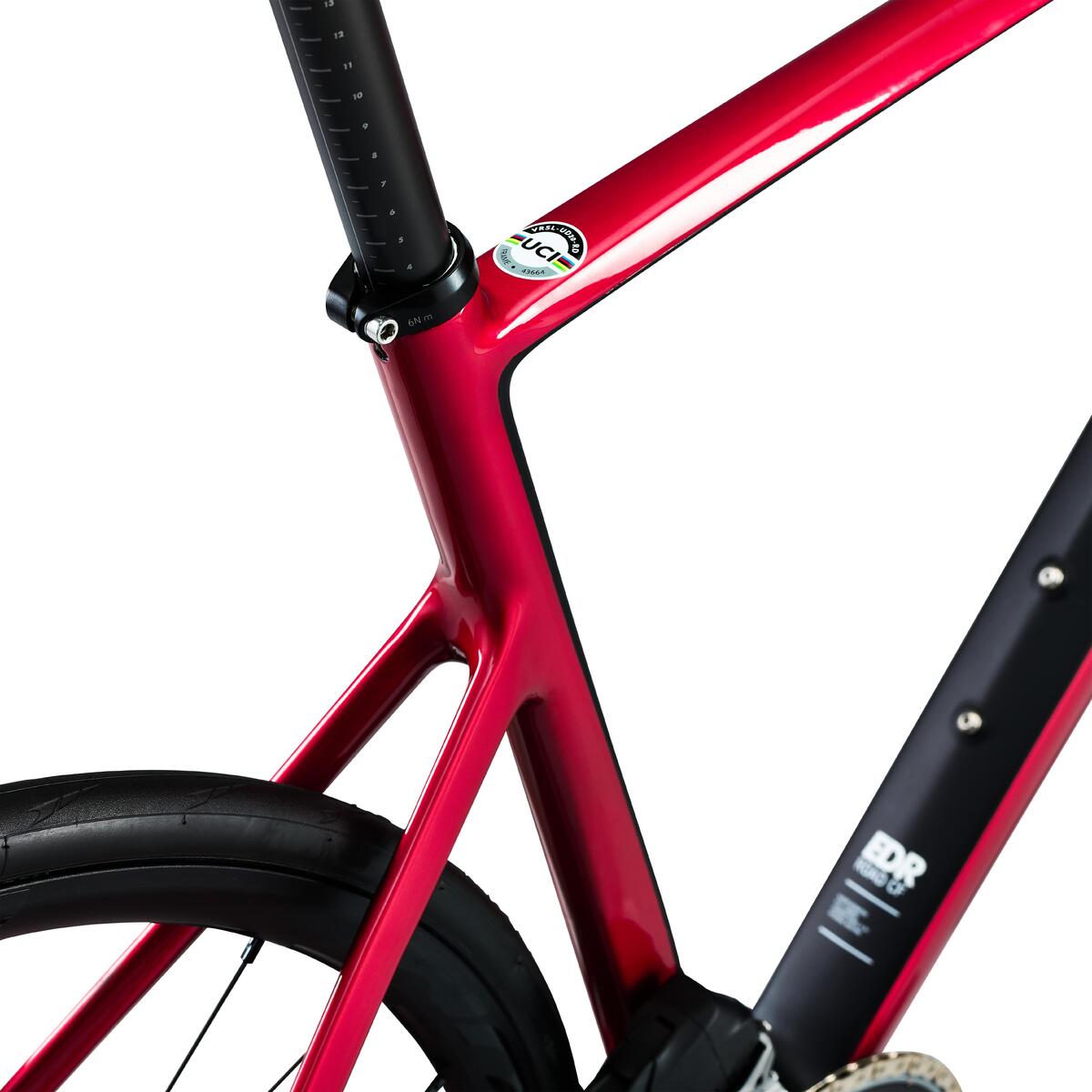 Vélo de Route EDR CF SRAM Rival AXS Capteur de Puissance Rouge