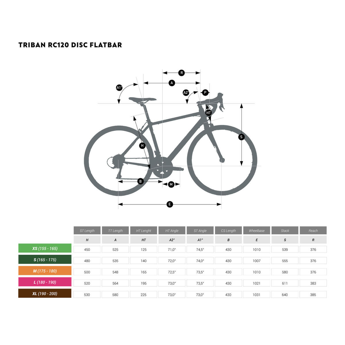 VELO ROUTE CYCLOTOURISME - RC 120 FLATBAR FEMME GRIS