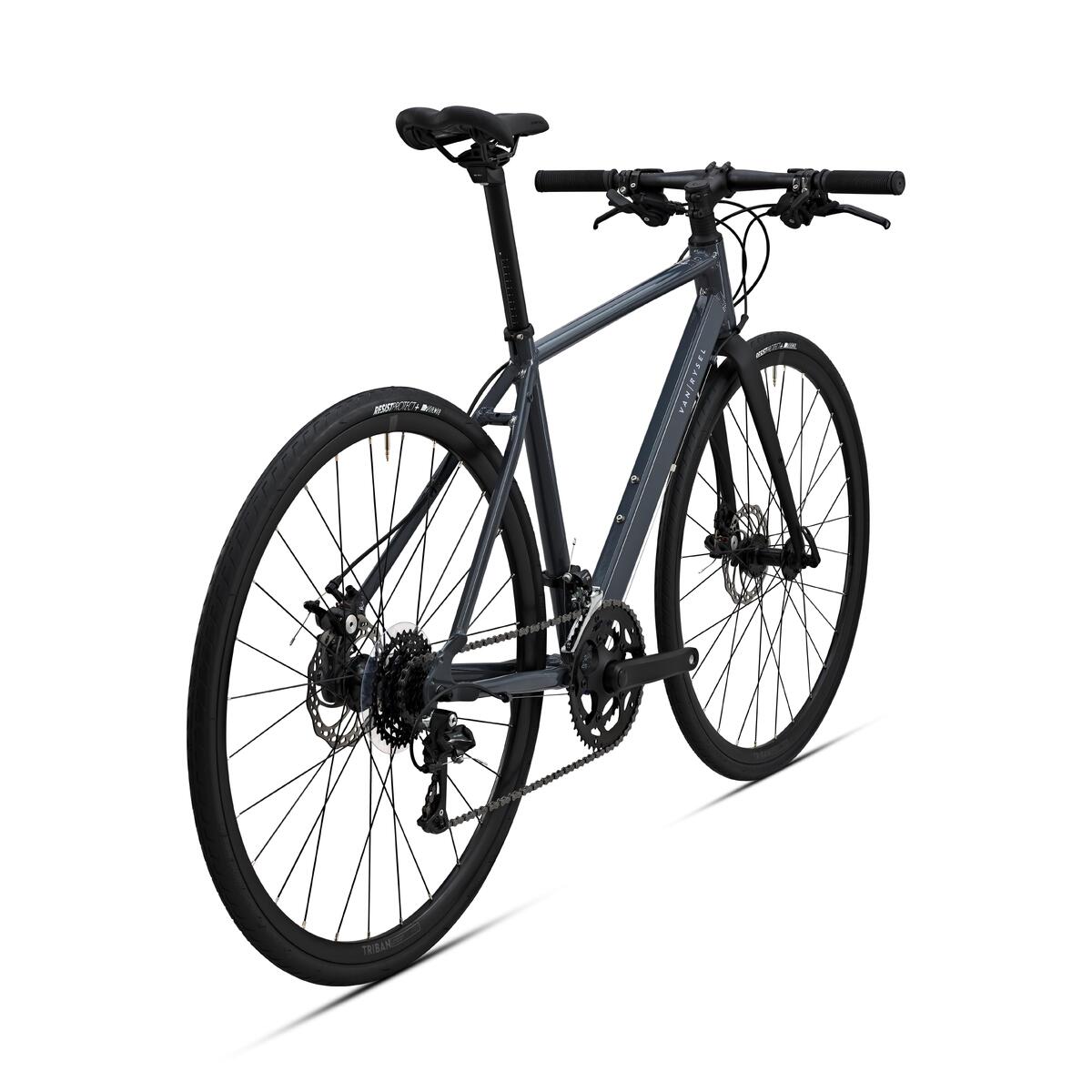 VELO ROUTE CYCLOTOURISME - RC 120 FLATBAR FEMME GRIS