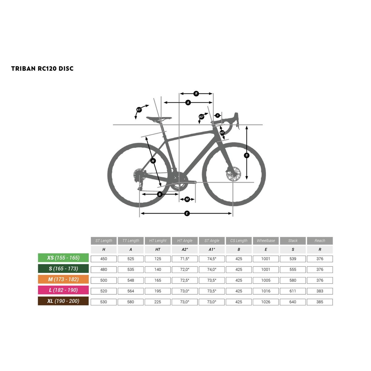 Vélo route Cyclotourisme RC120 Disque