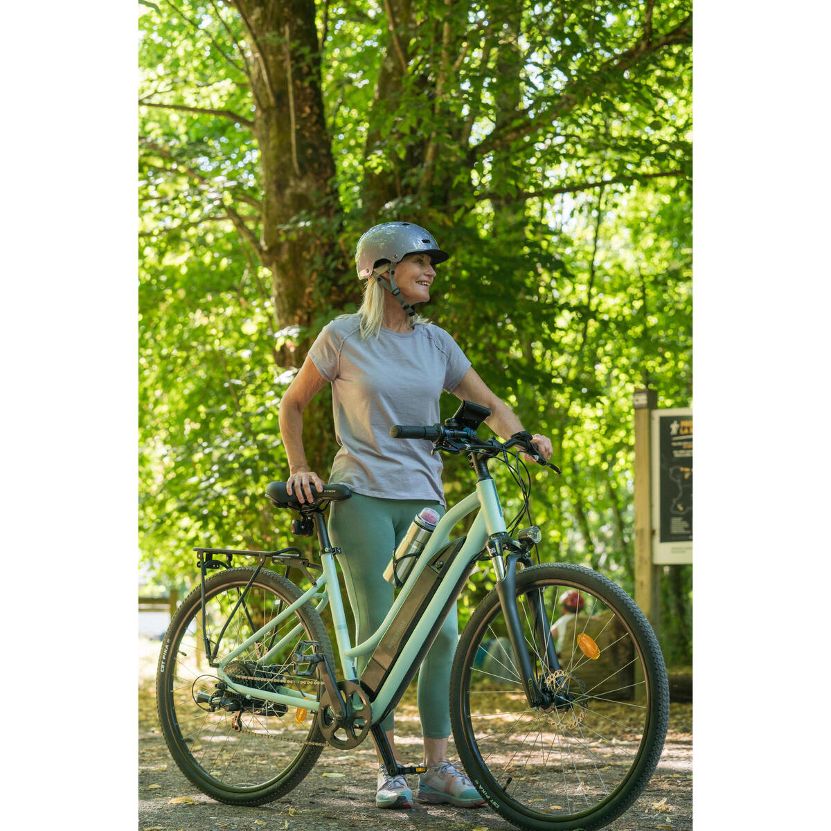 Vélo tout chemin électrique - cadre bas - Riverside 100 E