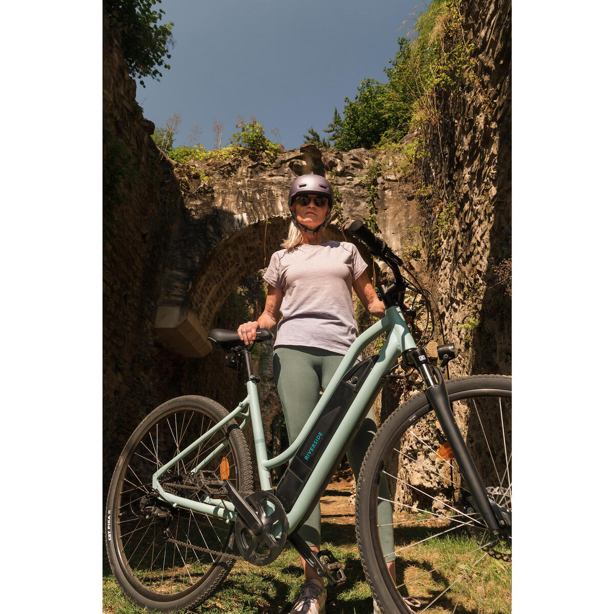 Vélo tout chemin électrique - cadre bas - Riverside 100 E