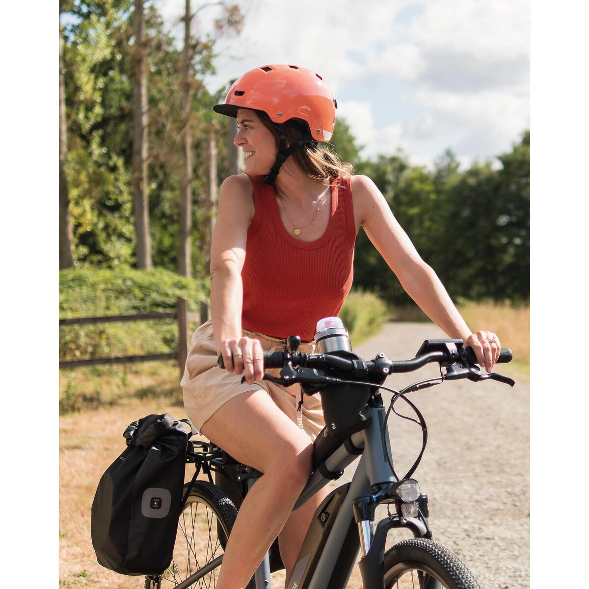 Vélo tout chemin électrique - cadre haut - Riverside 520 E gris