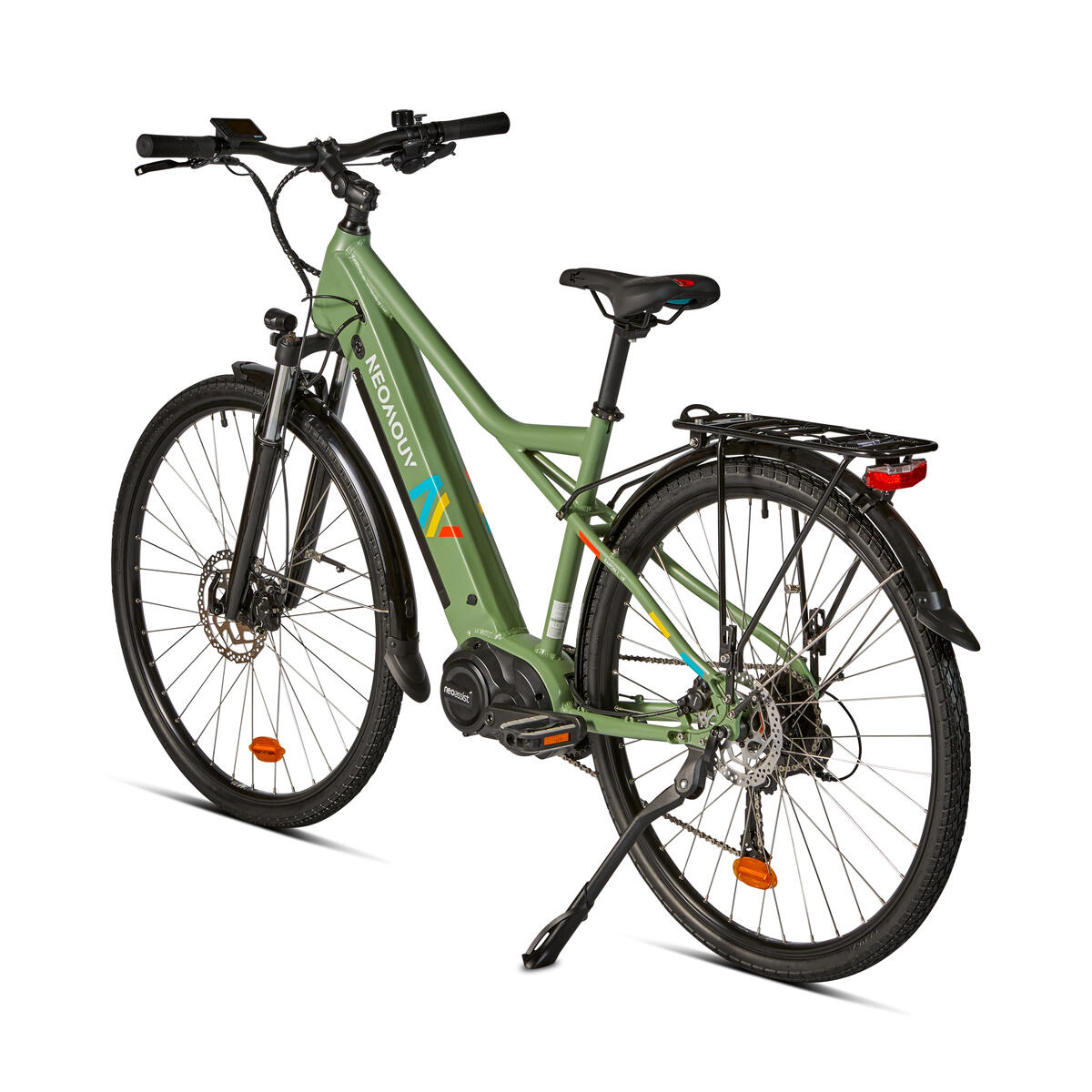 Vélo tout chemin électrique - NEOMOUV RAIPON 2 High Frame- Kaki