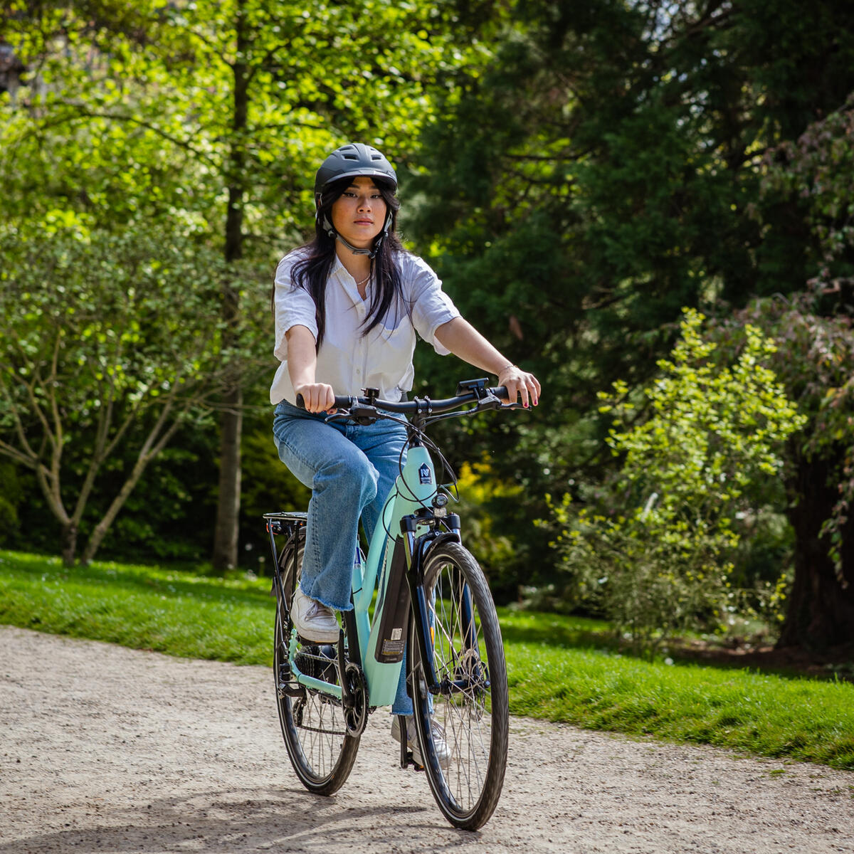 Vélo tout chemin électrique - NEOMOUV RAIPON - Bleu