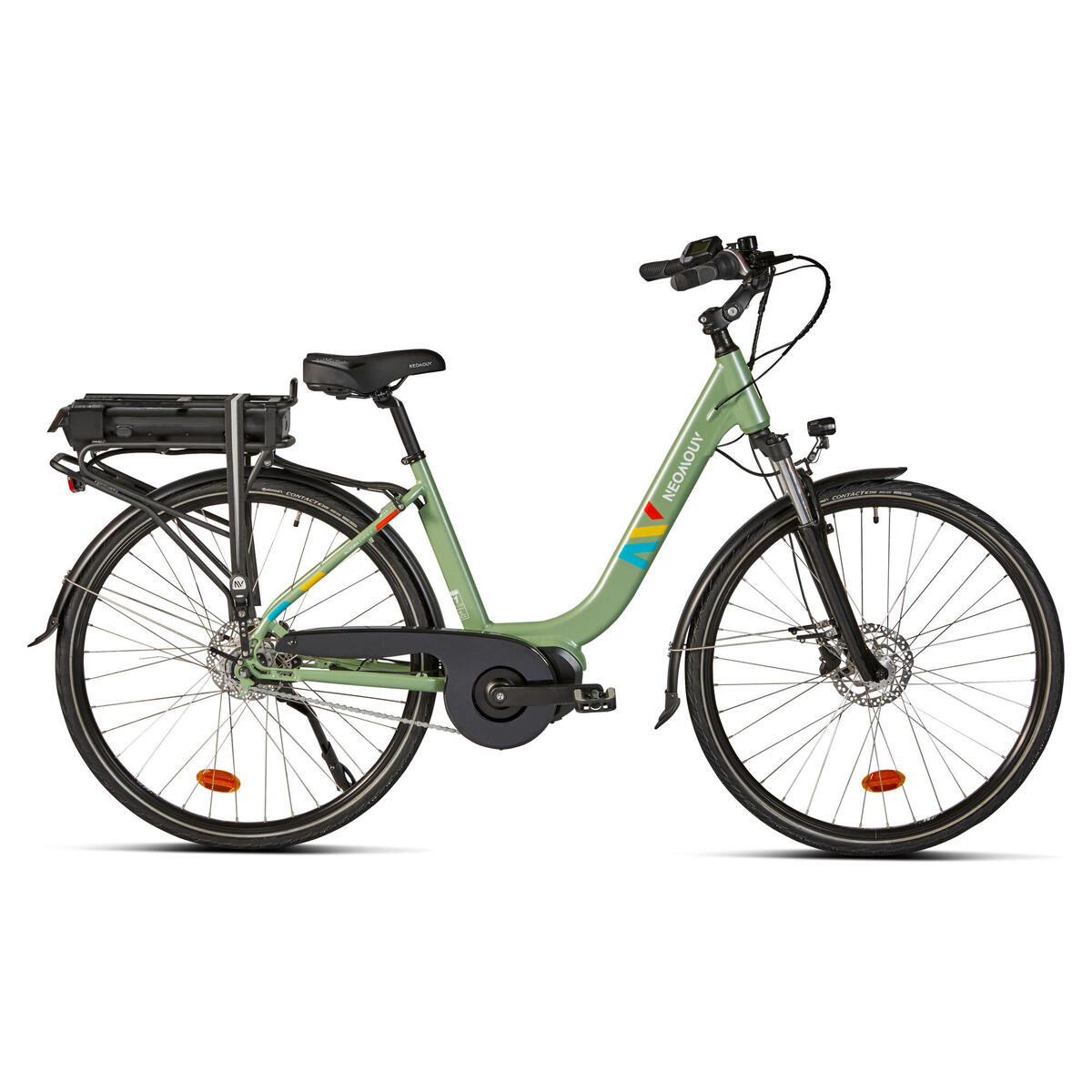 Vélo ville électrique - NEOMOUV Allegria 2 Hydraulique N7 - Vert