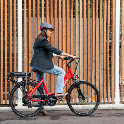 Vélo ville électrique - NEOMOUV Sinapia Hydraulique - Rouge