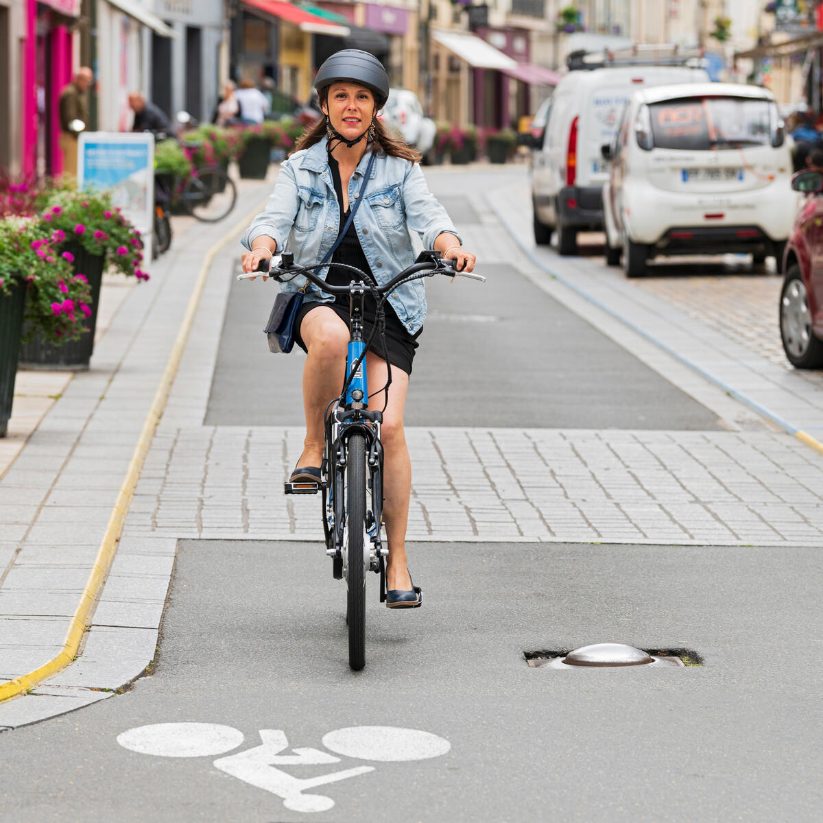 Elektrisches Stadtfahrrad - NEOMOUV Sinapia N7 - Blau 