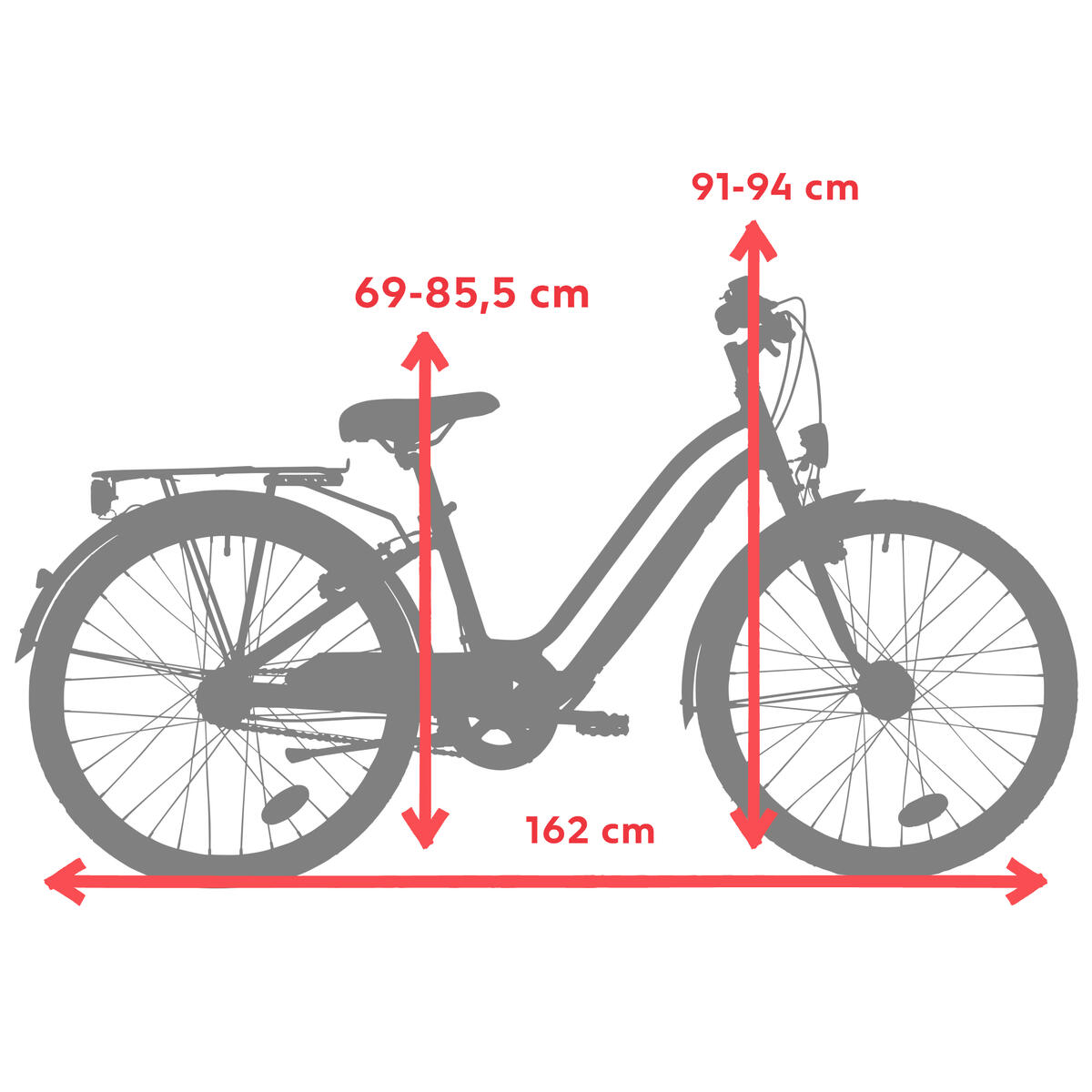 VELO VILLE ENFANT ELOPS 500 24 POUCES 9-12 ANS