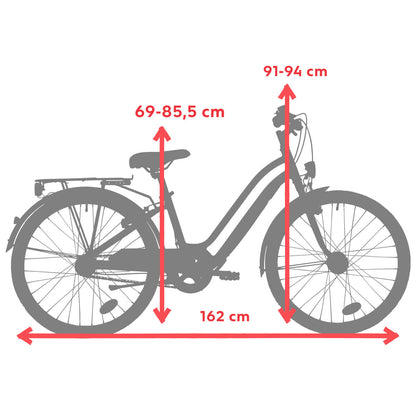 VELO VILLE ENFANT ELOPS 500 24 POUCES 9-12 ANS