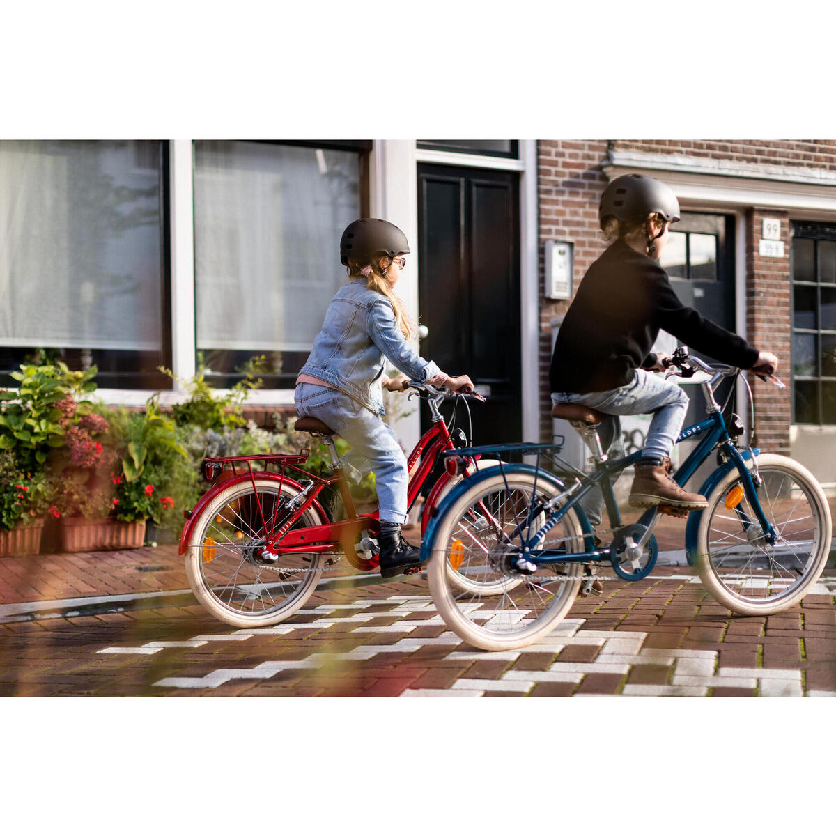 KINDER-CITYFAHRRAD ELOPS 900 20 ZOLL 6-9 JAHRE ROT 