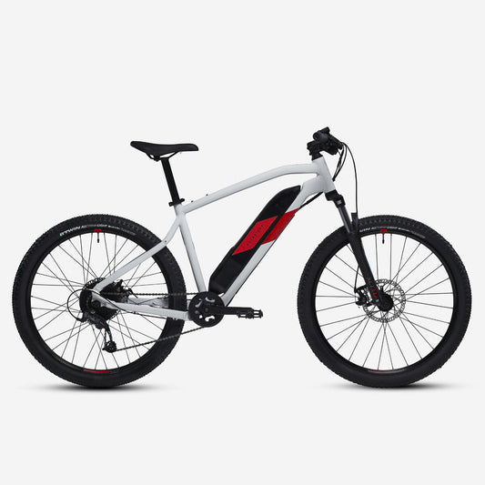 Vélo VTT électrique semi-rigide 27,5" - E-ST 100 Blanc Rouge