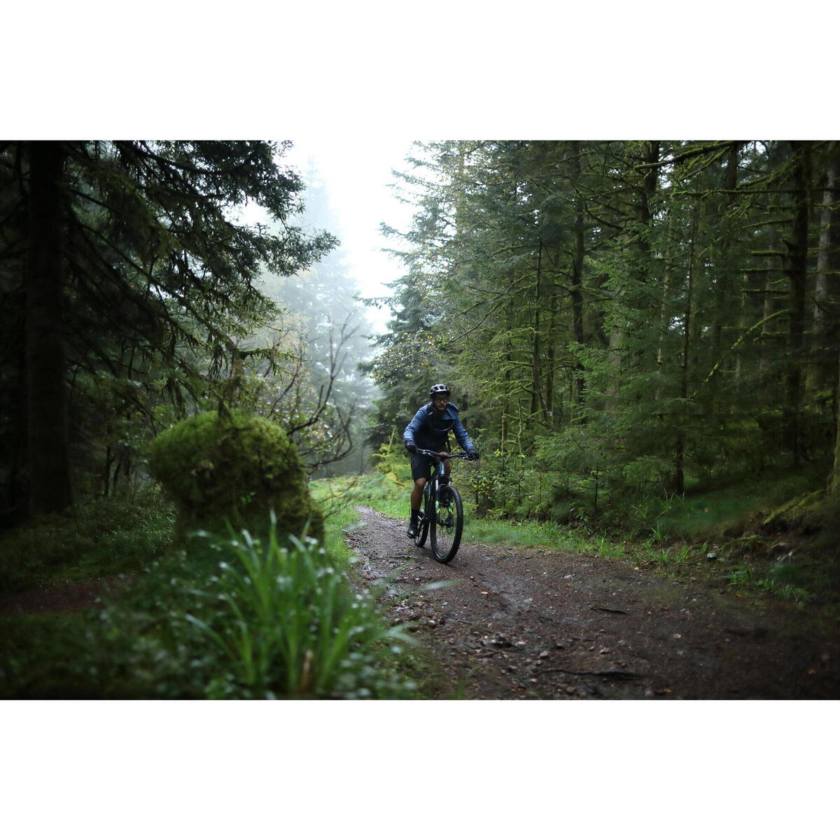 Vélo VTT électrique semi-rigide 27'5", E-ST 100 BLEU