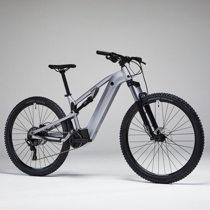 Vélo VTT électrique tout suspendu 29" - E-EXPL 500 S Gris métal