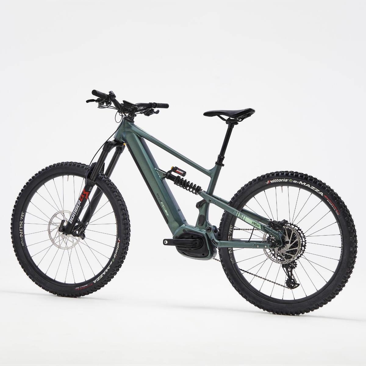 Vollgefedertes Elektro-Mountainbike 29"/27,5" - STILUS E-BIG MOUNTAIN grün 