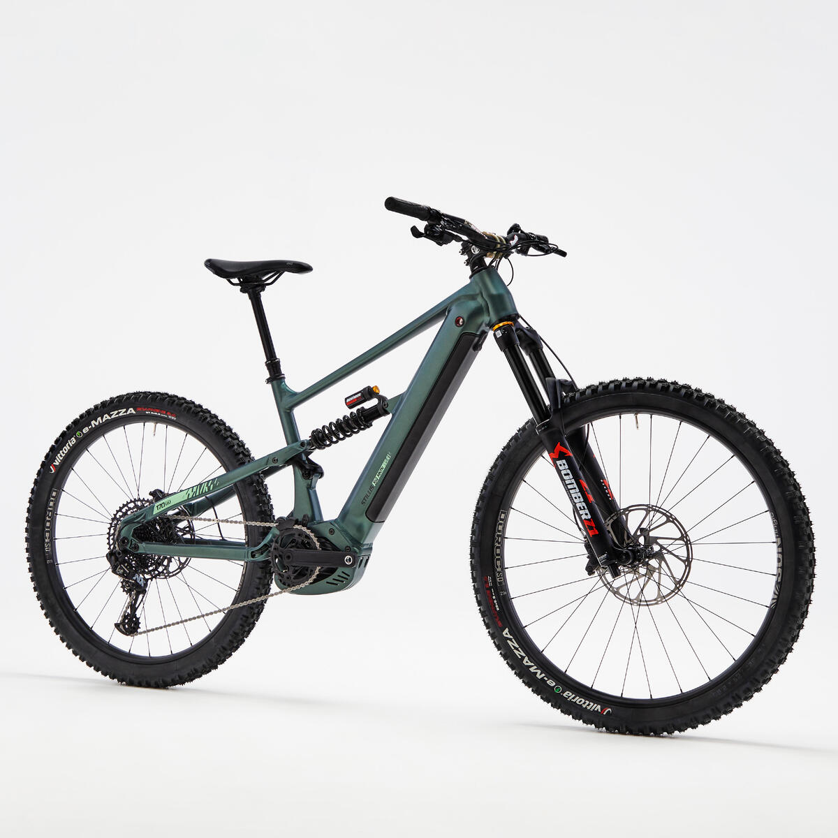 Vollgefedertes Elektro-Mountainbike 29"/27,5" - STILUS E-BIG MOUNTAIN grün 