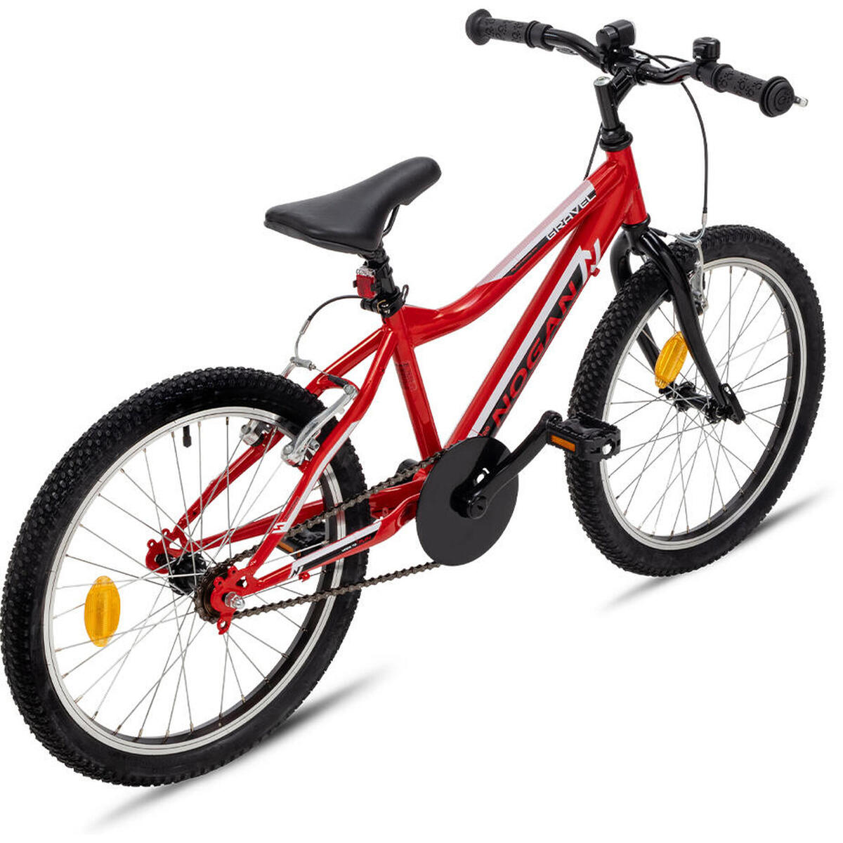 Nogan Gravel FUN Kinder-MTB-Fahrrad – 20 Zoll – Signalrot