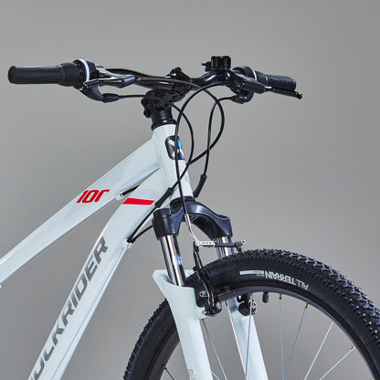 VÉLO VTT ST 100 FEMME BLANC ROSE 27,5"