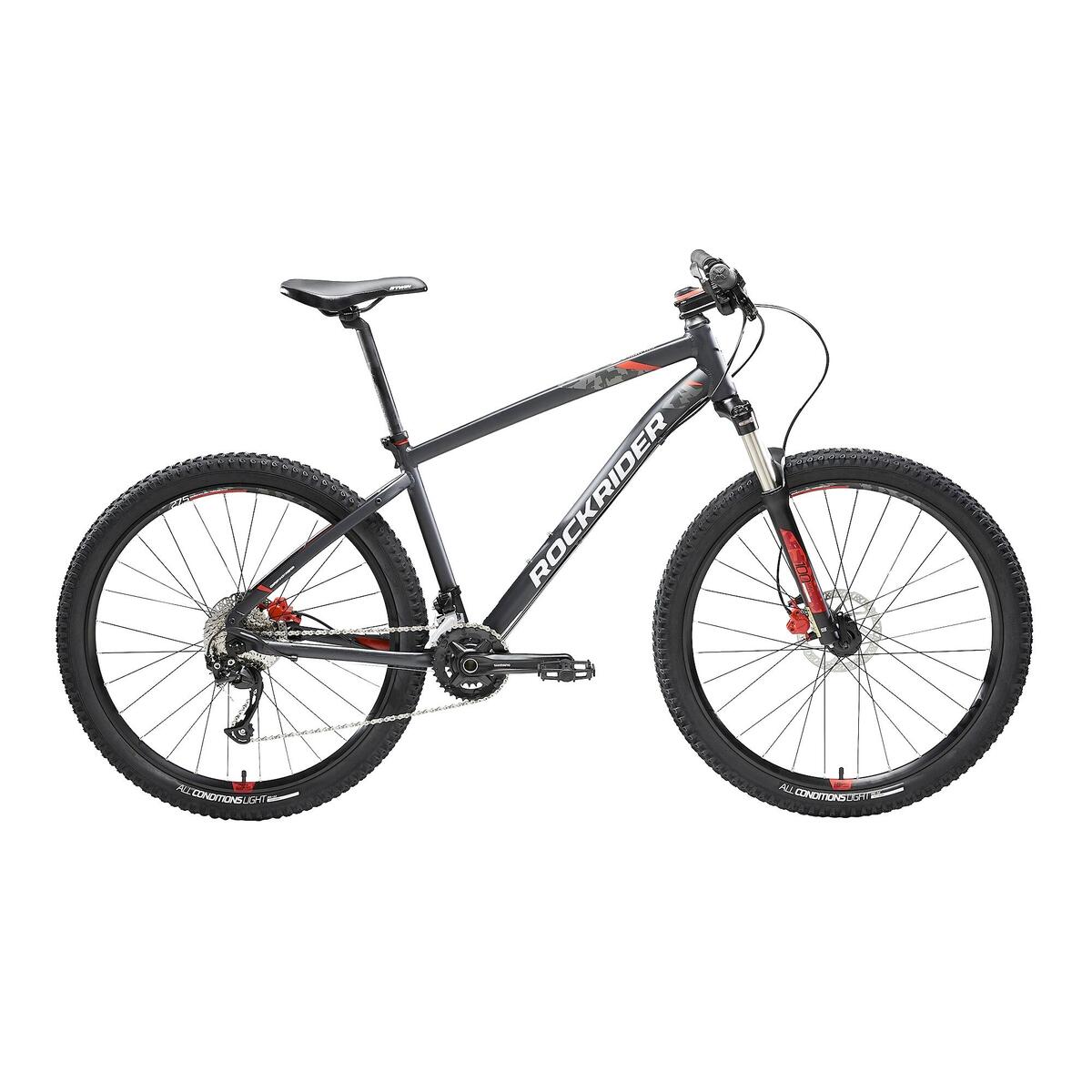 VÉLO VTT ST 540 NOIR ROUGE 27,5"