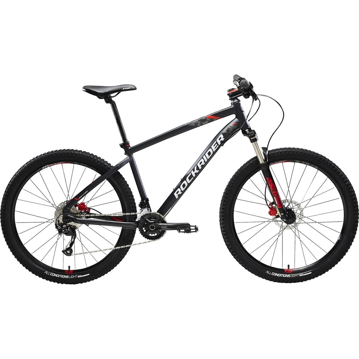 VÉLO VTT ST 540 NOIR ROUGE 27,5"