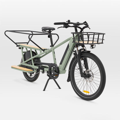 VELOCARGO ELECTRIQUE LONGTAIL CHARGEMENT ARRIERE R500E vert clair