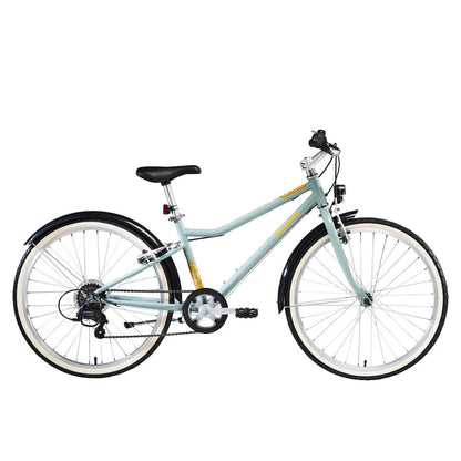 Vélo VTC ENFANT RIVERSIDE 500 KAKI 24 pouces 9-12 ANS