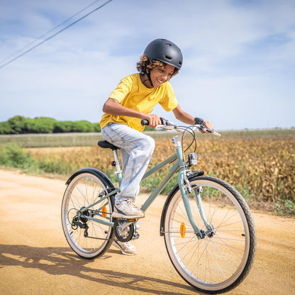 Vélo VTC ENFANT RIVERSIDE 500 KAKI 24 pouces 9-12 ANS