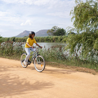 Vélo VTC ENFANT RIVERSIDE 500 KAKI 24 pouces 9-12 ANS